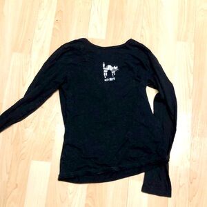 Old navy black cat shirt